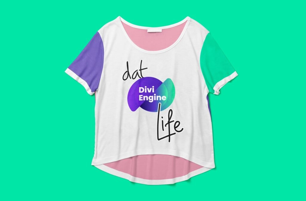 Dat Divi Engine Life Crop - top (3 - Tone)